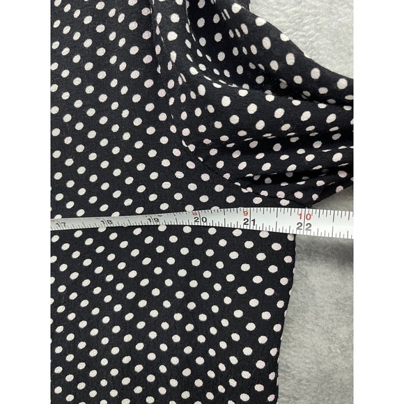 Philosophy Women's Blouse Black Polka Dot Long Sleeve Pull Over Size Medium - Picture 5 of 11